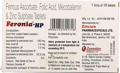 Feronia Hp Strip Of 10 Tablets