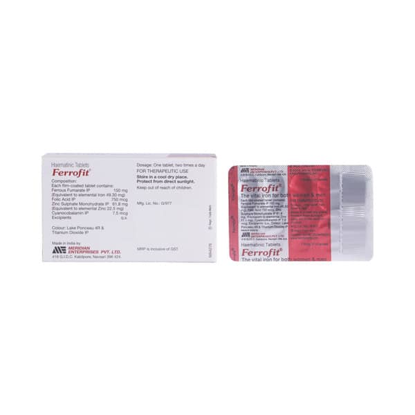 Ferrofit Strip Of 10 Tablets