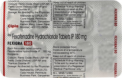 Fexigra 180mg Tablet