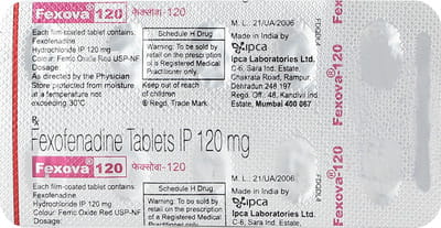 Fexova 120mg Strip Of 10 Tablets