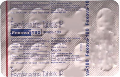 Fexova 180mg Strip Of 10 Tablets
