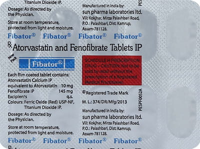 Fibator 10mg Strip Of 10 Tablets