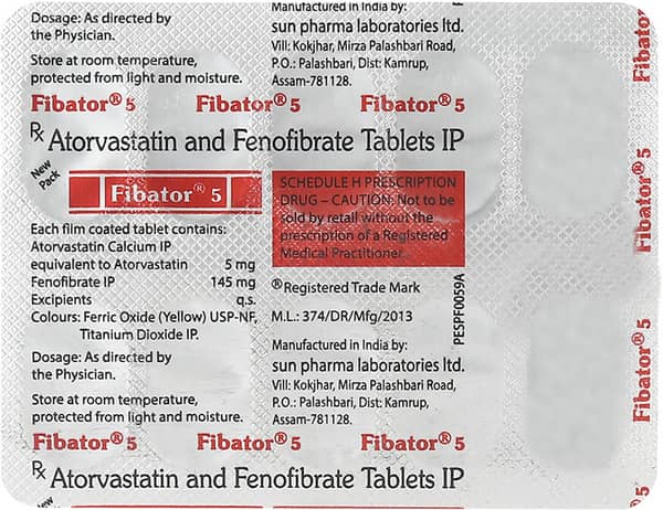 Fibator 5mg Strip Of 10 Tablets