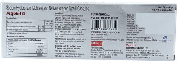 Fitjoint Strip Of 10 Capsules