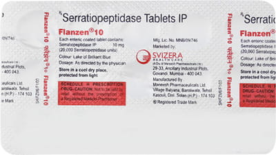Flanzen 10mg Strip Of 15 Tablets