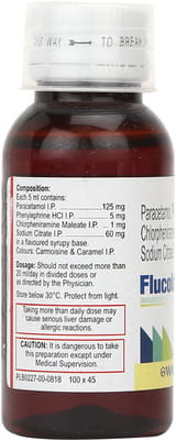 Flucold Bottle Of 60ml Syrup