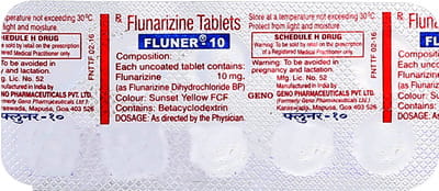 Fluner 10mg Strip Of 10 Tablets