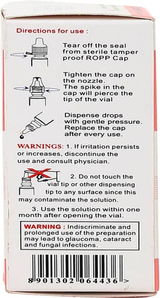 Flurisone 0.1% Bottle Of 5ml Eye Drops