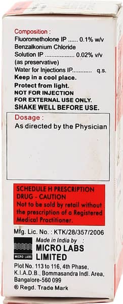 Flurisone 0.1% Bottle Of 5ml Eye Drops