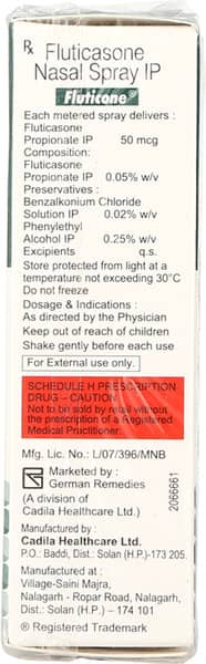 Fluticone 0.05% Nasal Spray 12ml