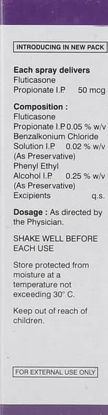 Flutiflo 50mcg Bottle Of 10ml Nasal Spray