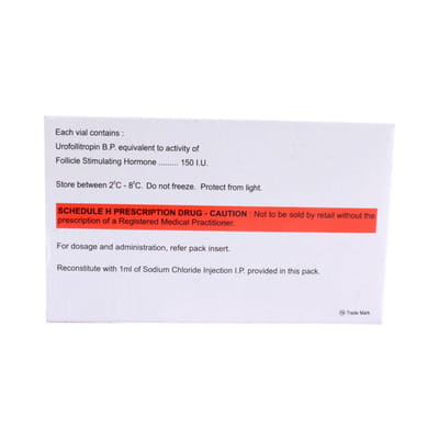 Foliculin 150iu Dry Vial Of 1 Powder For Injection