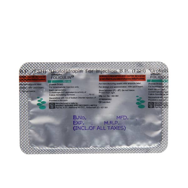 Foliculin 75iu Dry Vial Of 1 Powder For Injection