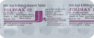 Folimax 12 Strip Of 10 Tablets