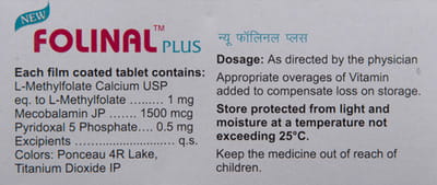 Folinal Plus Strip Of 10 Tablets