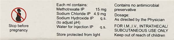 Folitrax 15mg Ampoule Of 1ml Injection
