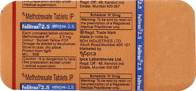 Folitrax 2.5mg Strip Of 10 Tablets