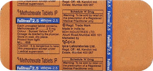 Folitrax 2.5Mg Strip Of 10 Tablets