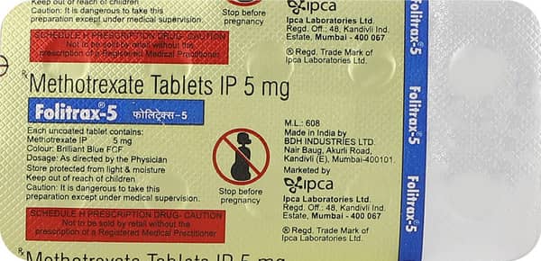 Folitrax 5mg Strip Of 10 Tablets