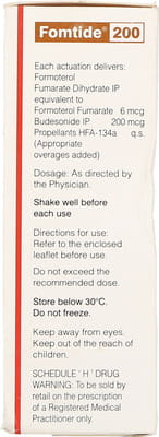 Fomtide 200mcg Box Of 120md 9.2gm Metered Dose Inhaler