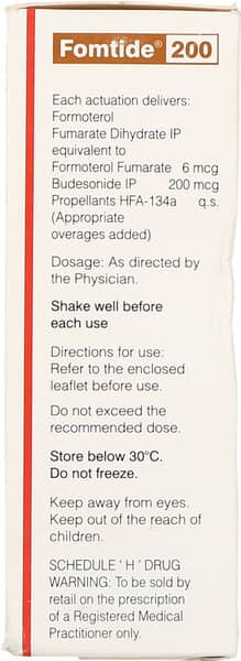 Fomtide 200mcg Box Of 120md 9.2gm Metered Dose Inhaler