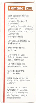 Fomtide 200mcg Box Of 120md 9.2gm Metered Dose Inhaler