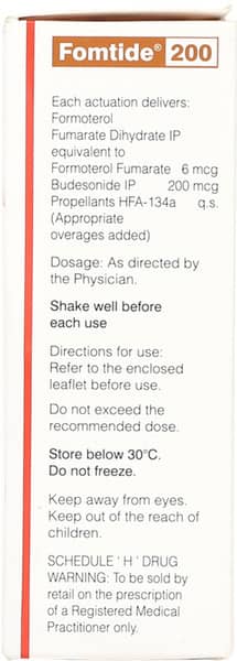 Fomtide 200mcg Box Of 120md 9.2gm Metered Dose Inhaler