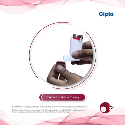 Foracort 400mcg Cfc Free Box Of 120md Metered Dose Inhaler