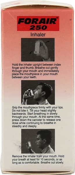 Forair 250mcg Cfc Free Box Of 120 Metered Dose Inhaler
