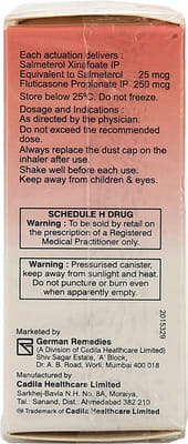 Forair 250mcg Cfc Free Box Of 120 Metered Dose Inhaler