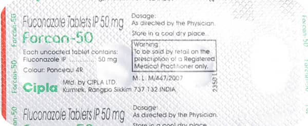 Forcan 50mg Strip Of 4 Tablets