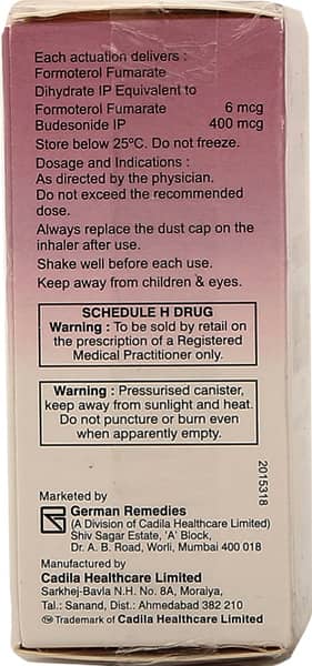 Formonide 400mcg Box Of 120md Metered Dose Inhaler