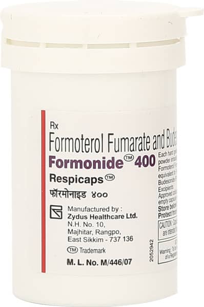 Formonide 400mcg Respicaps Bottle Of 30 Inhalation Capsules