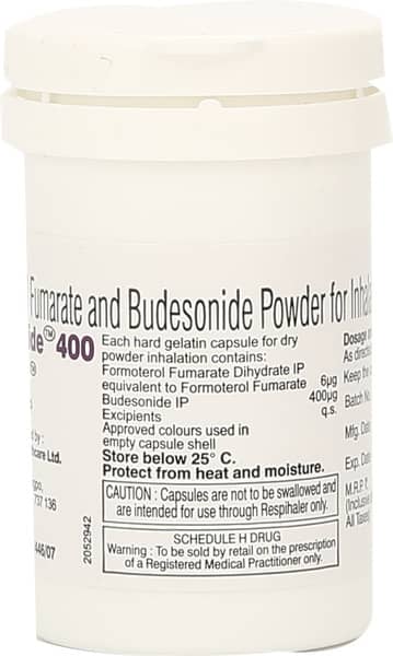 Formonide 400mcg Respicaps Bottle Of 30 Inhalation Capsules