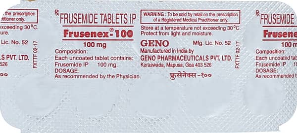 Frusenex 100Mg Strip Of 10 Tablets