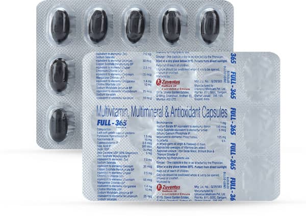 Full 365Mg Strip Of 15 Capsules