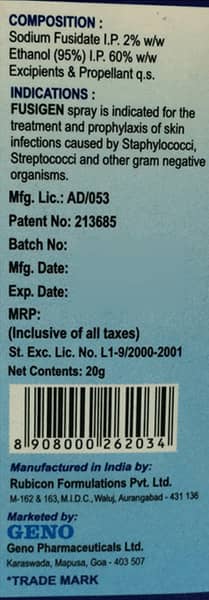 Fusigen Spray 20gm