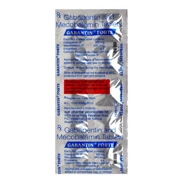 Gabantin Forte Strip Of 10 Tablets