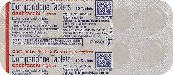 Gastractiv Strip Of 10 Tablets