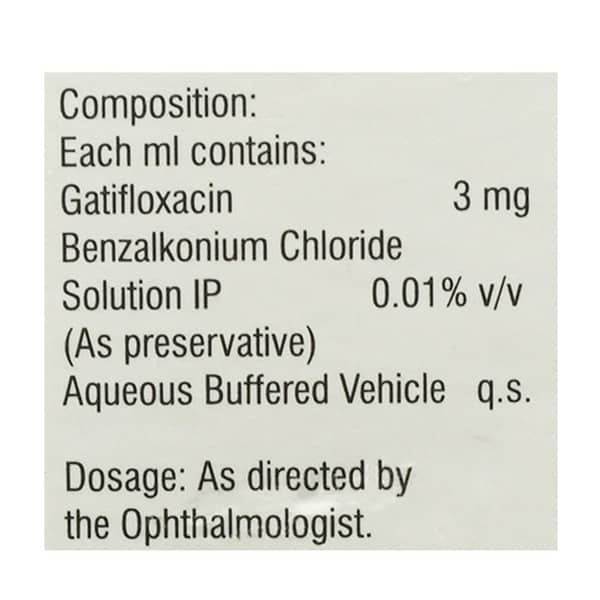 Gatilox 0.3% Bottle Of 5Ml Eye Drops