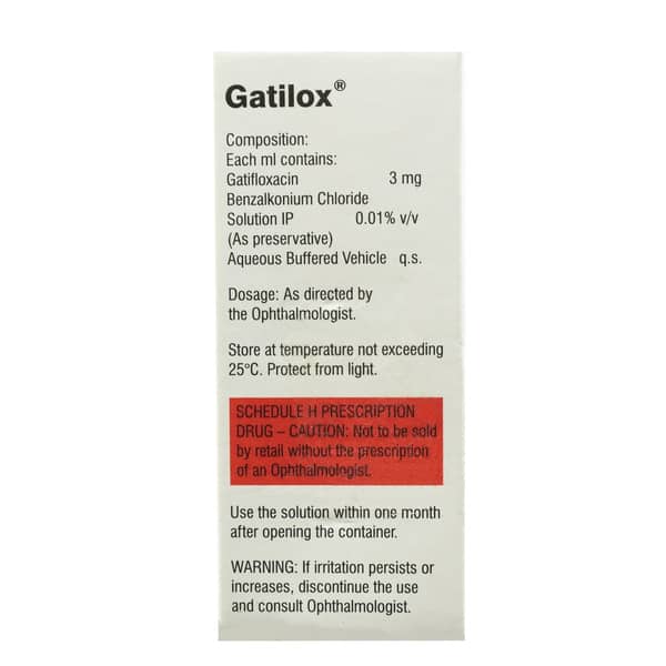 Gatilox 0.3% Bottle Of 5Ml Eye Drops