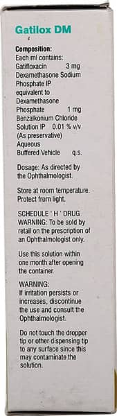 Gatilox Dm Bottle Of 10ml Eye Drops