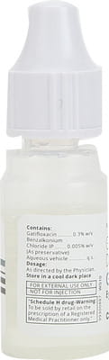 Gatiquin Bottle Of 5ml Eye Drops