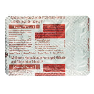 Gemer Forte 1Mg Strip Of 10 Tablets