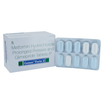 Gemer Forte 2mg Strip Of 10 Tablets