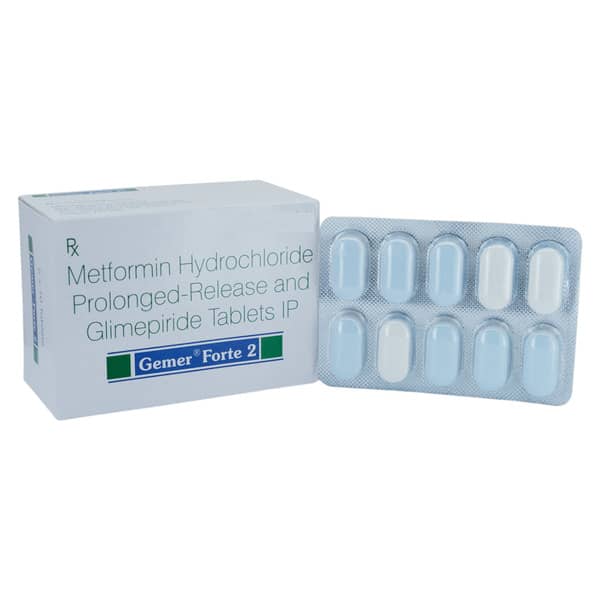 Gemer Forte 2mg Strip Of 10 Tablets