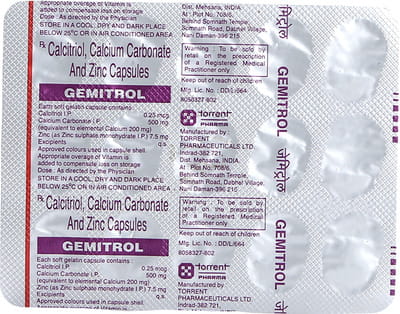 Gemitrol Strip Of 15 Capsules