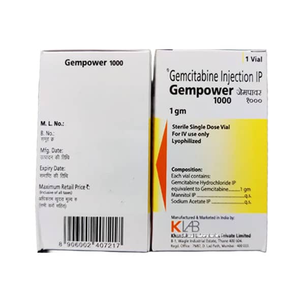 Gempower 1Gm Dry Vial Of 1 Powder For Injection