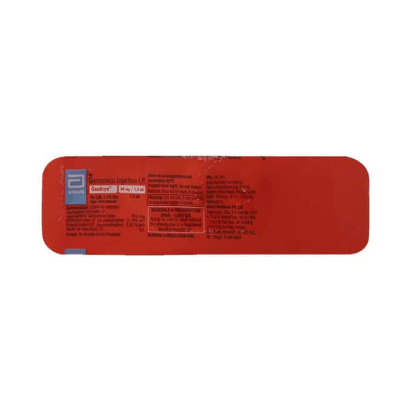 Genticyn 60Mg Ampoule Of 1.5Ml Injection