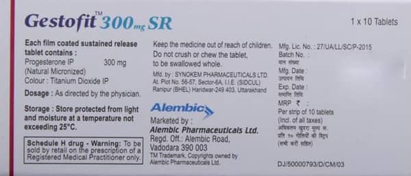 Gestofit Sr 300mg Strip Of 10 Tablets